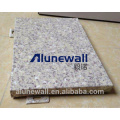 Alunewall incombustible acabado de piedra de piedra borde de la pared de piedra natural revestimiento de panel compuesto de aluminio